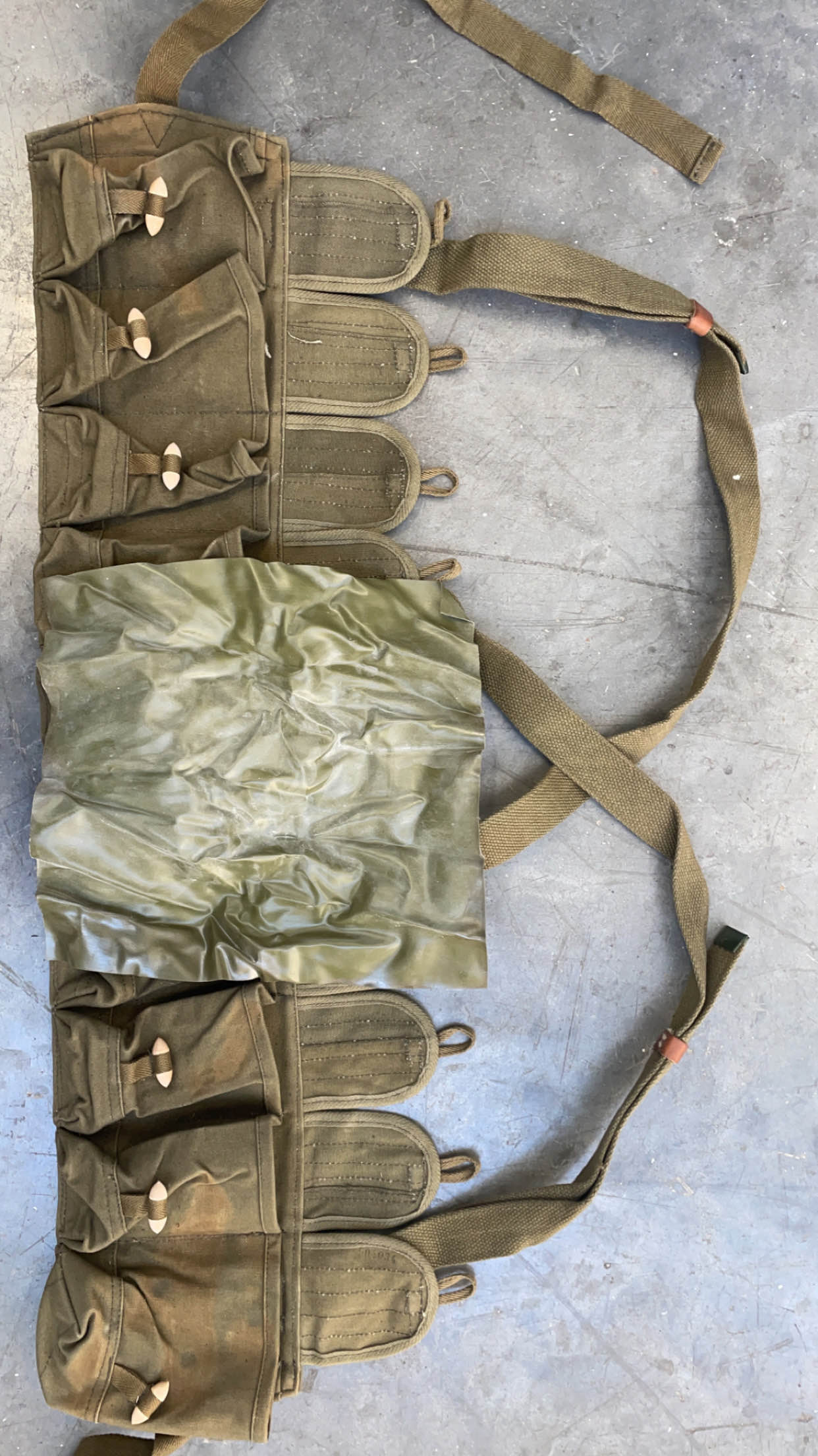Genuine Chicom Type 56 10-Slot Chest Rig ( Tan ) ( SKS Style )